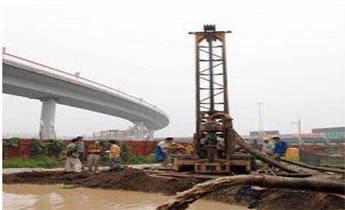 GSD-III drilling rig in Beijing bridge pile construction site
