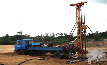 GSD-Ⅲ型汽车式钻机在尼日利亚施工现场